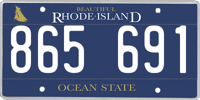 RI license plate 865691