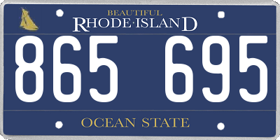 RI license plate 865695