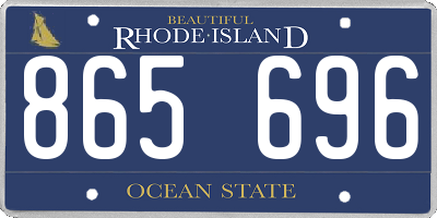 RI license plate 865696