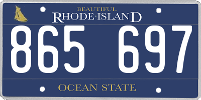 RI license plate 865697