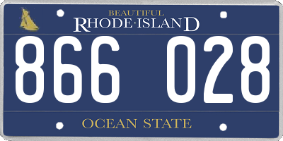RI license plate 866028