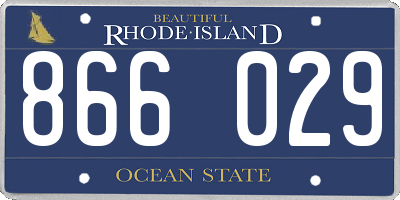 RI license plate 866029