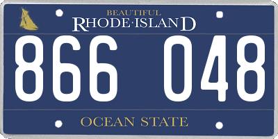 RI license plate 866048