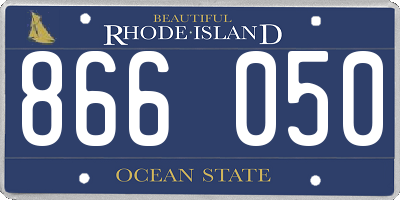 RI license plate 866050