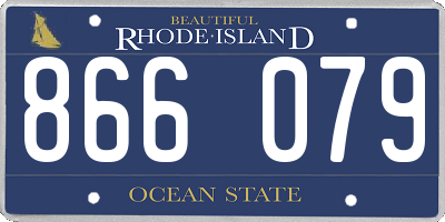 RI license plate 866079