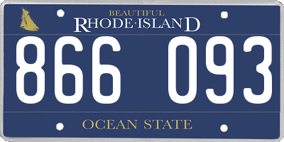 RI license plate 866093