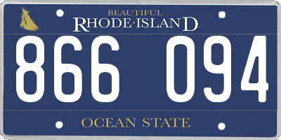 RI license plate 866094
