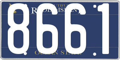RI license plate 8661