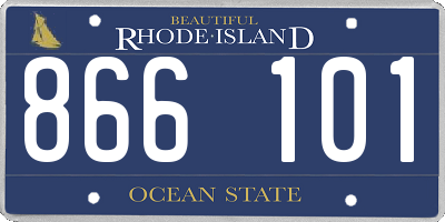 RI license plate 866101
