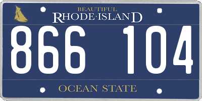 RI license plate 866104