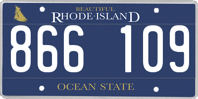 RI license plate 866109