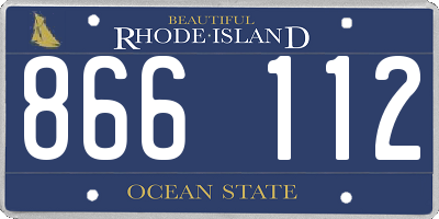 RI license plate 866112