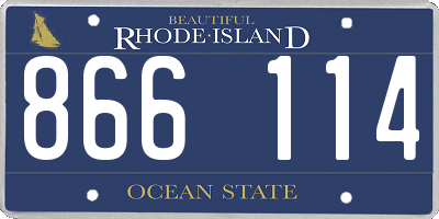 RI license plate 866114