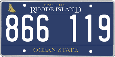 RI license plate 866119