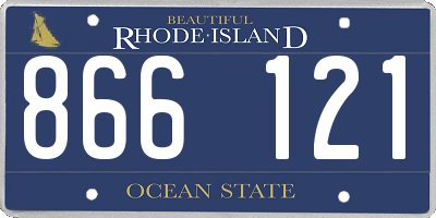 RI license plate 866121