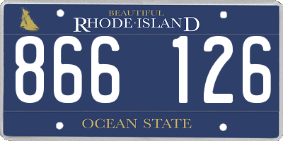 RI license plate 866126