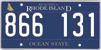 RI license plate 866131