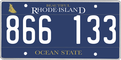 RI license plate 866133