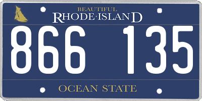 RI license plate 866135