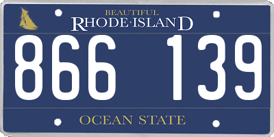RI license plate 866139