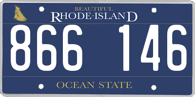 RI license plate 866146