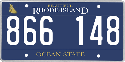 RI license plate 866148