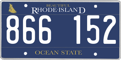 RI license plate 866152