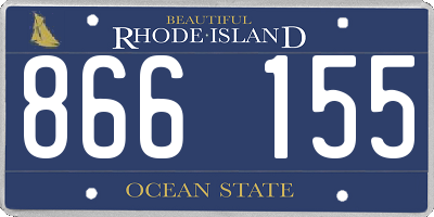 RI license plate 866155