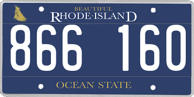 RI license plate 866160