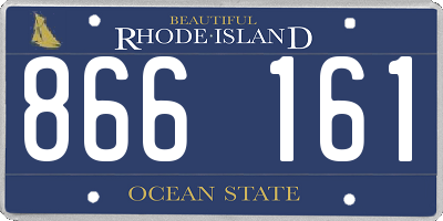 RI license plate 866161