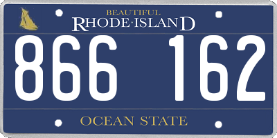 RI license plate 866162