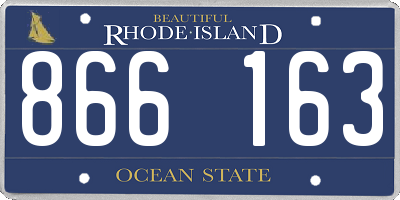 RI license plate 866163