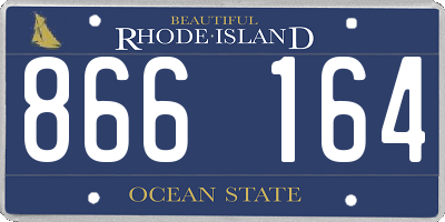 RI license plate 866164
