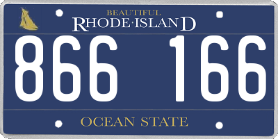 RI license plate 866166
