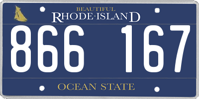 RI license plate 866167