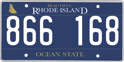 RI license plate 866168