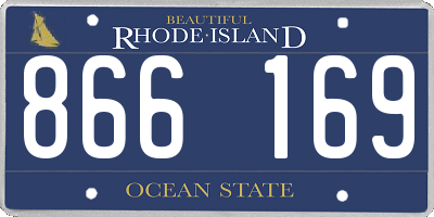RI license plate 866169