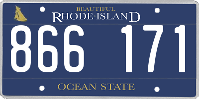 RI license plate 866171