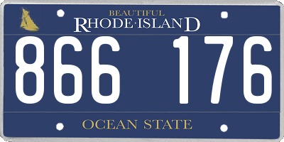 RI license plate 866176
