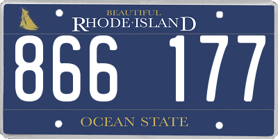 RI license plate 866177