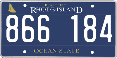 RI license plate 866184