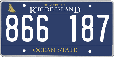RI license plate 866187