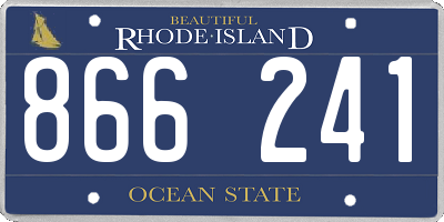 RI license plate 866241