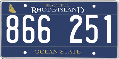 RI license plate 866251