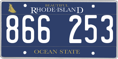 RI license plate 866253