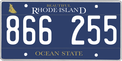 RI license plate 866255