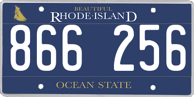 RI license plate 866256
