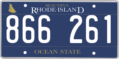 RI license plate 866261
