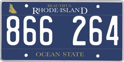 RI license plate 866264