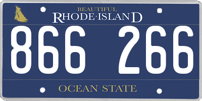 RI license plate 866266